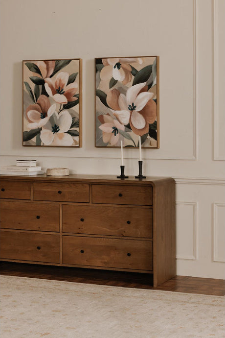 Modern European furniture - Solid Oak 7-Drawer Dresser - www.oroa.com