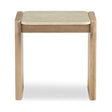Modern European furniture - Oak-Framed Marble Side Table - www.oroa.com