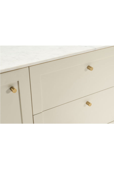 Modern European furniture - Marble Top Wooden Sideboard - www.oroa.com
