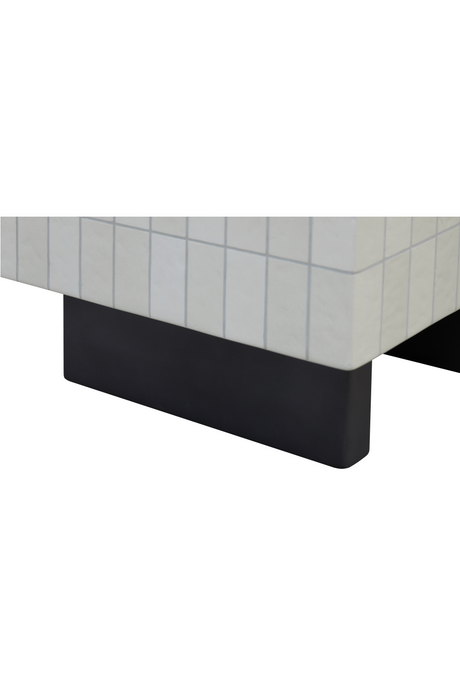 Modern European furniture - Glazed Concrete Outdoor Side Table - www.oroa.com