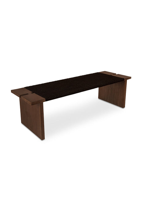 Modern European furniture - Brown Hyacinth Outdoor Bench - www.oroa.com