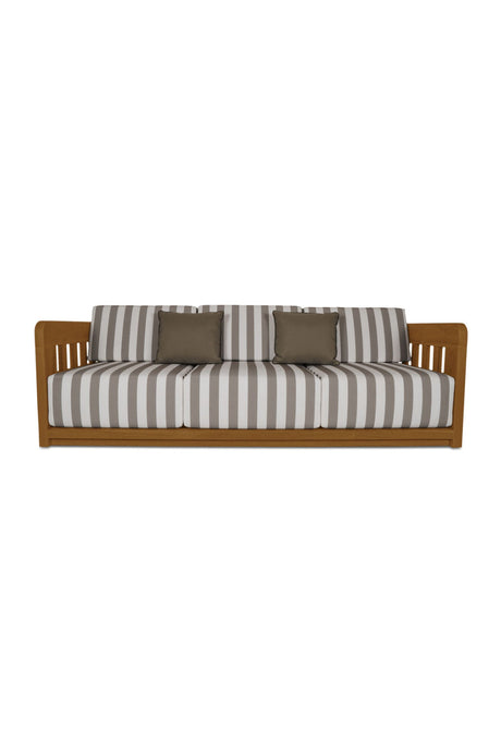 Modern European furniture - Stripe Cushioned Outdoor Sofa - www.oroa.com