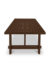 Modern European furniture - Slatted Teak Outdoor Dining Table - www.oroa.com
