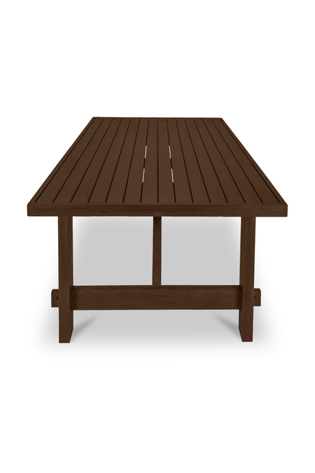 Modern European furniture - Slatted Teak Outdoor Dining Table - www.oroa.com