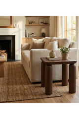 Modern European furniture - Brown Teak Outdoor Side Table - www.oroa.com