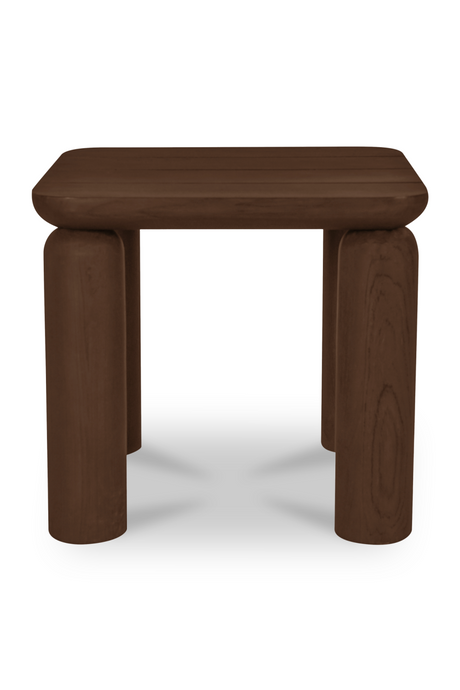 Modern European furniture - Brown Teak Outdoor Side Table - www.oroa.com