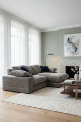 Modern European furniture - Corduroy Sectional Sofa - www.oroa.com