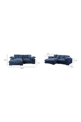 Modern European furniture - Corduroy Sectional Sofa - www.oroa.com