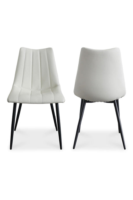 Modern European furniture - Vertical Stitched Dining Chairs (2) - www.oroa.com