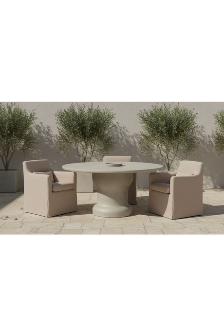 Slipcovered Outdoor Dining Chair | Novi Living Lydia | Oroa.com