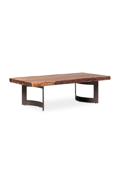 Modern European furniture - Brown Acacia Coffee Table - www.oroa.com