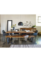 Modern European furniture - Rustic Natural Acacia Bench - www.oroa.com