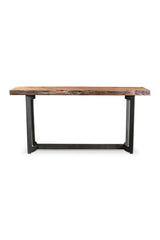 Modern European furniture - Brown Acacia Rustic Console Table - www.oroa.com
