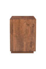 Modern European furniture - Solid Acacia 2-Drawer Nightstand - www.oroa.com