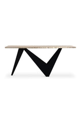 Modern European furniture - Sculptural Iron Base Console Table - www.oroa.com