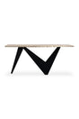 Modern European furniture - Sculptural Iron Base Console Table - www.oroa.com