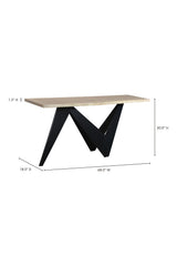 Modern European furniture - Sculptural Iron Base Console Table - www.oroa.com