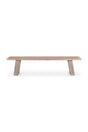 Modern European furniture - Whitewashed Acacia Wood Bench - www.oroa.com