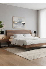 Modern European furniture - Rustic Natural Acacia Bed - www.oroa.com