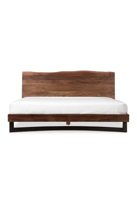 Modern European furniture - Rustic Natural Acacia Bed - www.oroa.com