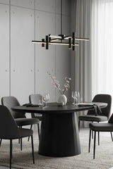 Modern European furniture - Black Acacia Dining Table - www.oroa.com