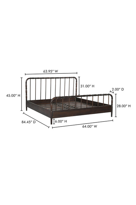 Modern European furniture - Acacia Wood Bed - www.oroa.com