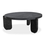 Modern European furniture - Acacia Legged Round Coffee Table - www.oroa.com