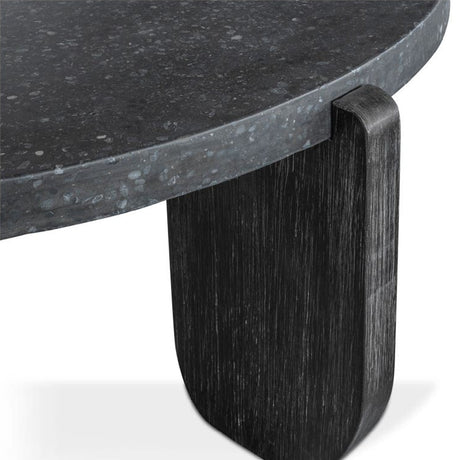 Modern European furniture - Acacia Legged Round Coffee Table - www.oroa.com
