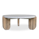 Modern European furniture - Acacia Legged Round Coffee Table - www.oroa.com