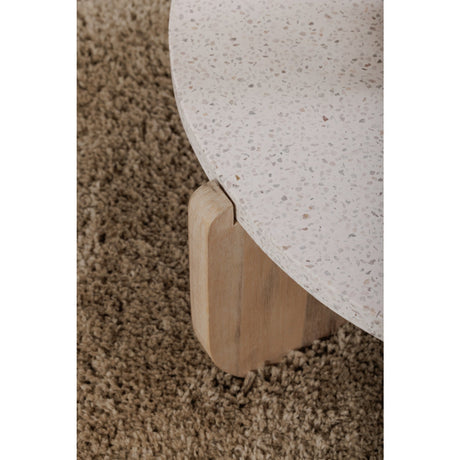Modern European furniture - Acacia Legged Round Coffee Table - www.oroa.com