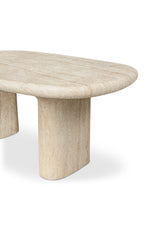 Modern European furniture - Beige Concrete Outdoor Dining Table - www.oroa.com