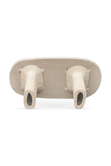 Modern European furniture - Beige Concrete Outdoor Dining Table - www.oroa.com