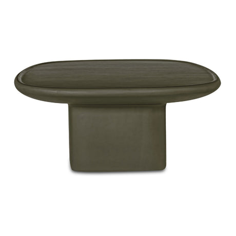 Modern European furniture - Oval Concrete Outdoor Coffee Table - www.oroa.com