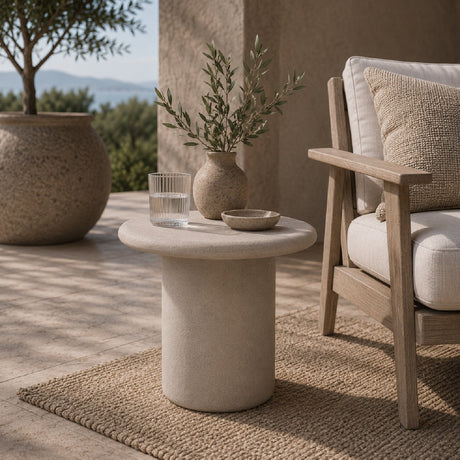 Modern European furniture - Sculptural Indoor/Outdoor Side Table - www.oroa.com