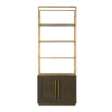 Modern European furniture - Solid Oak 2-Door Bookshelf - www.oroa.com