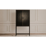 Modern European furniture - Solid Oak Bar Cabinet - www.oroa.com