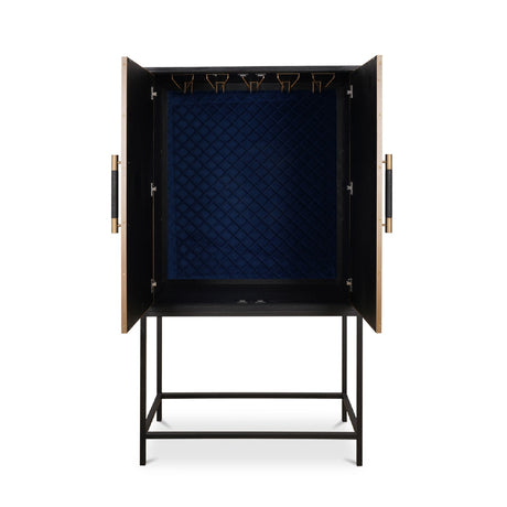 Modern European furniture - Solid Oak Bar Cabinet - www.oroa.com