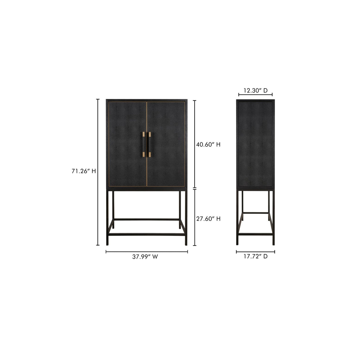 Modern European furniture - Solid Oak Bar Cabinet - www.oroa.com