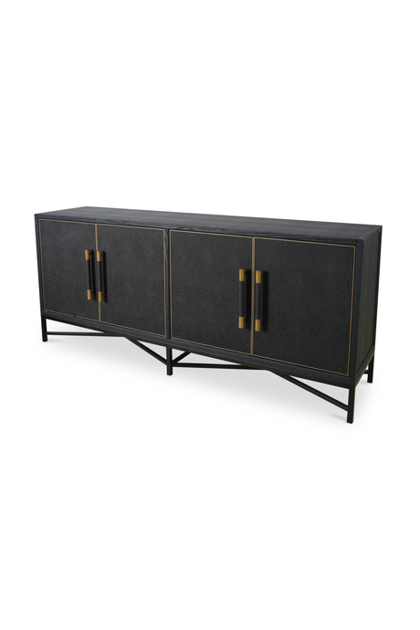 Modern European furniture - Vegan Leather 4-Door Sideboard - www.oroa.com