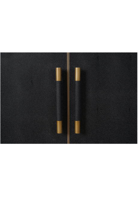 Modern European furniture - Vegan Leather 4-Door Sideboard - www.oroa.com