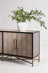 Modern European furniture - Vegan Leather 4-Door Sideboard - www.oroa.com