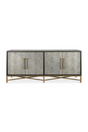 Modern European furniture - Vegan Leather 4-Door Sideboard - www.oroa.com