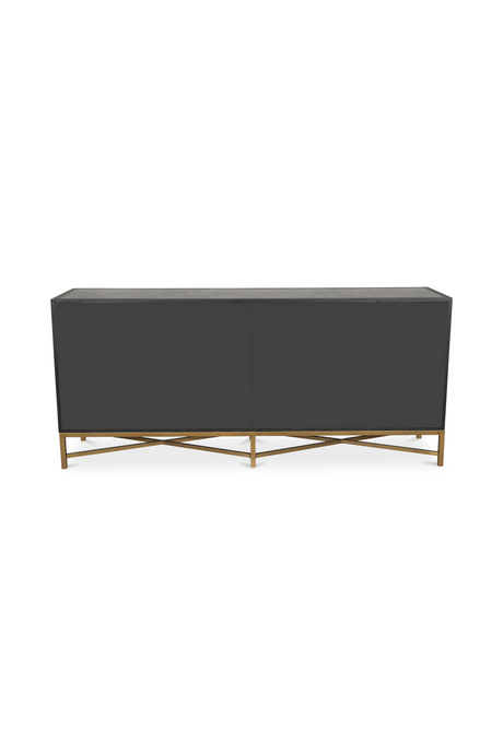 Modern European furniture - Vegan Leather 4-Door Sideboard - www.oroa.com