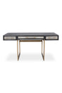 Modern European furniture - Gray Shagreen 2-Drawer Desk - www.oroa.com