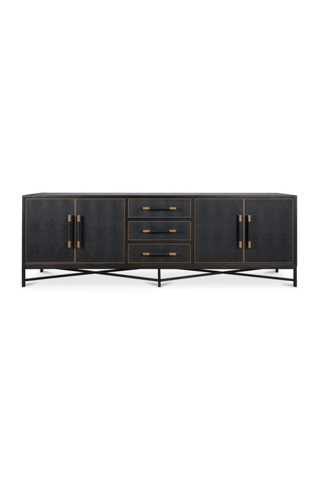 Modern European furniture - Vegan Leather 4-Door Sideboard - www.oroa.com