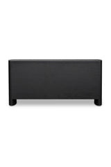Modern European furniture - Black Herringbone Patterned Sideboard - www.oroa.com