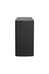 Modern European furniture - Black Herringbone Patterned Sideboard - www.oroa.com