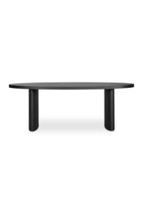 Modern European furniture - Black Herringbone Patterned Dining Table - www.oroa.com