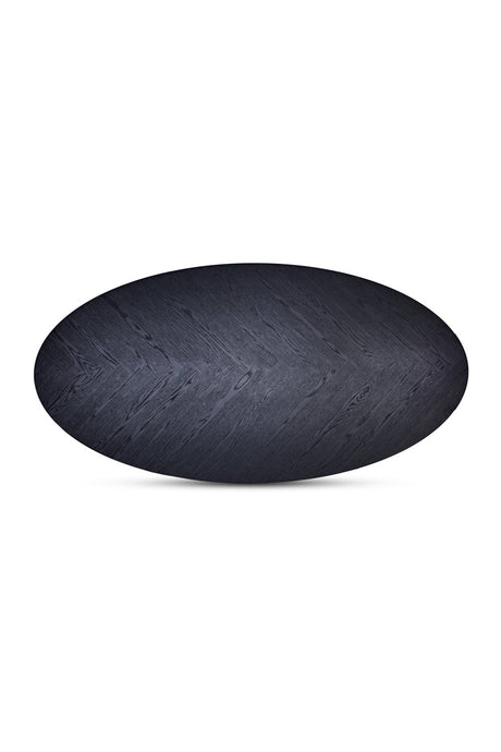 Modern European furniture - Black Herringbone Patterned Dining Table - www.oroa.com