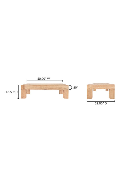 Modern European furniture - Aged Oak Coffee Table - www.oroa.com